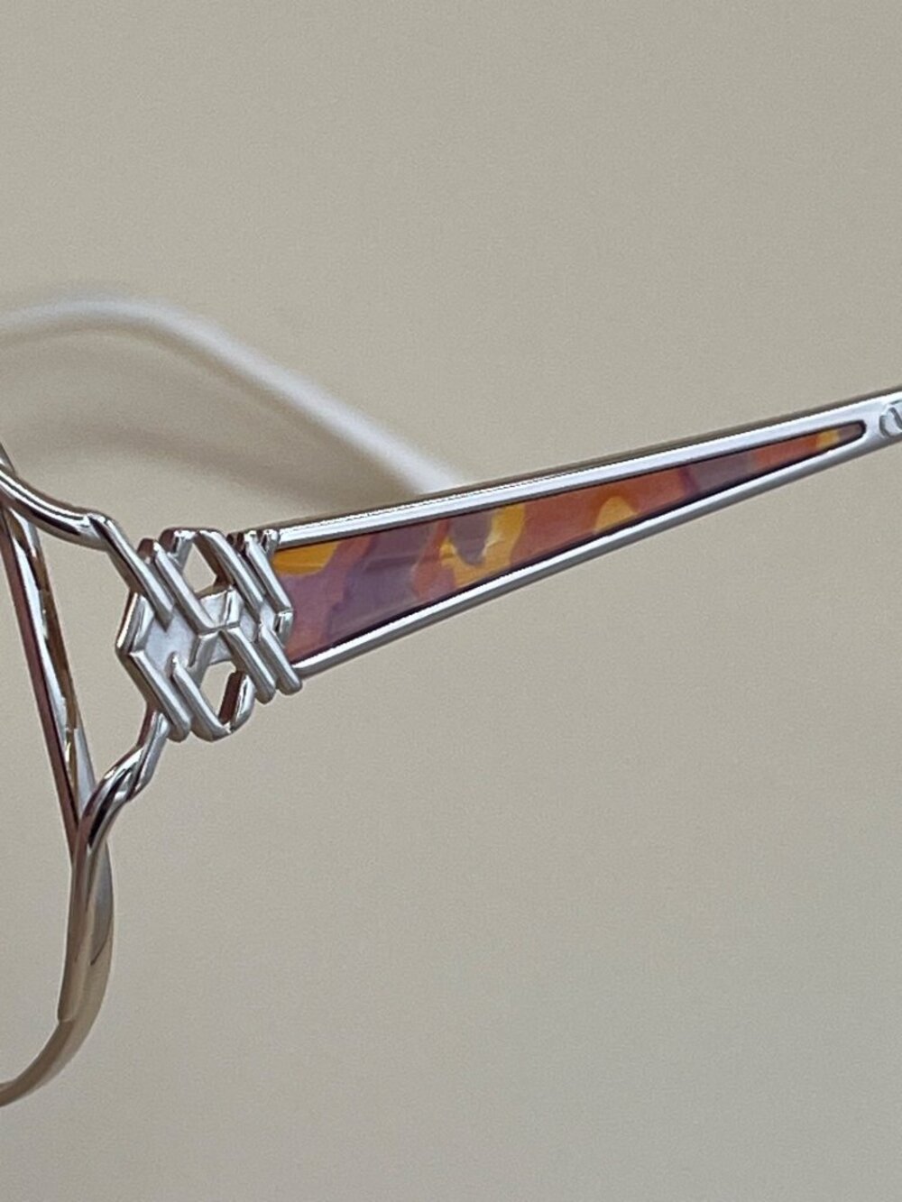Valentino Garavani Womens Silver Metal Glasses Frames VG 5290 54mm With Orange A - Picture 2 of 11